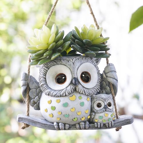 Swing Owl Hanging Planters for Indoor Plants
