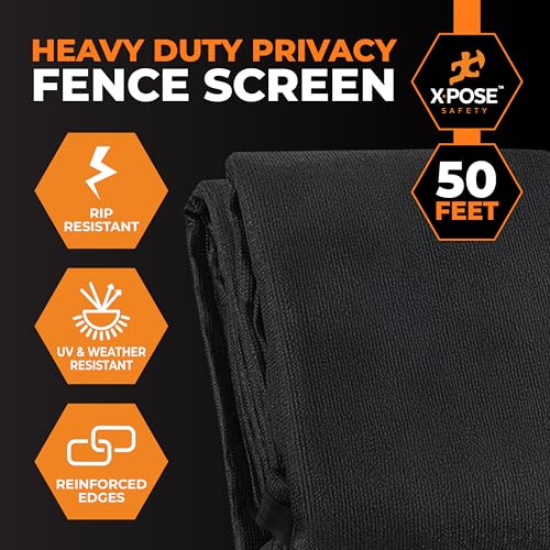 Privacy Fence Screen 8’ x 50’ (Black / 8' X 50')