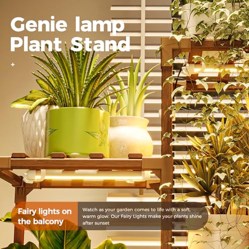 Corner Plant Stand With Grow Lights