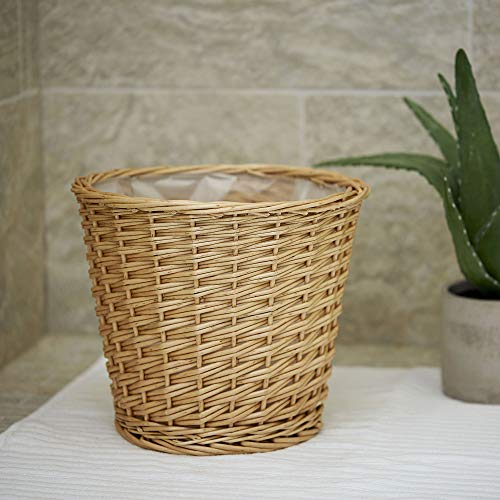Willow Wicker Waste Basket (Natural)