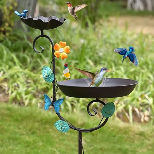 Free Standing Bird Baths for Outdoors (Butterfly)