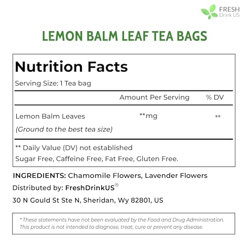 Lemon Balm Tea Bags (75 tea bags)