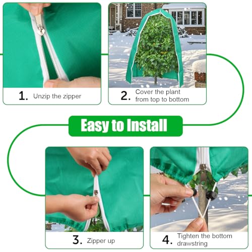 Plant Covers Freeze Protection 4 (47*71in 4P / Green)