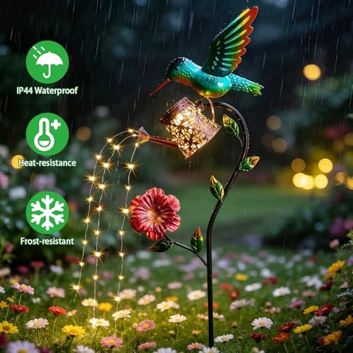 Hummingbird Solar Lights Outdoor Waterproof (Hummingbird Water Can)