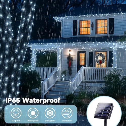 Solar Fairy Lights (Cool White / 2 Pack-200LED)