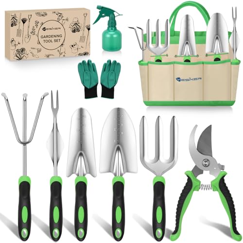 Gardening Tools 9 (9PCS Black Green)