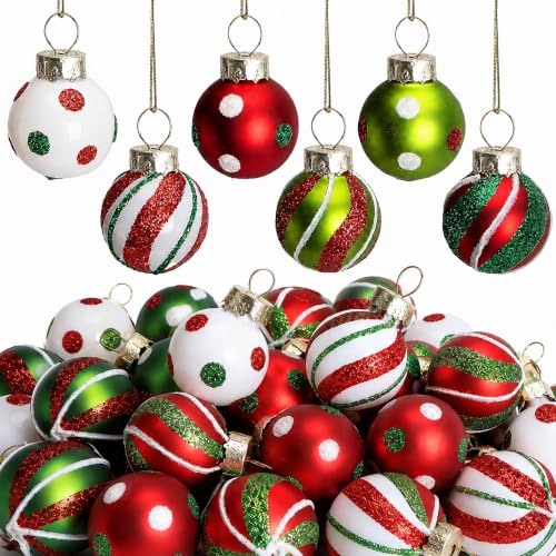 48 Pcs Christmas Elf Ball Hanging Ornament (C Style / 48 Pcs)