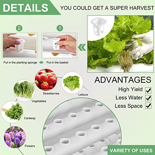3 Tier 108 Plant Sites Hydroponics Growing System Kit
