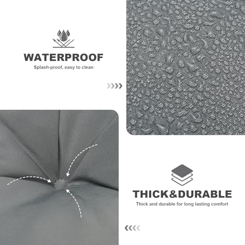 Porch Swing Cushions (Light Gray / 40x 40 inches)