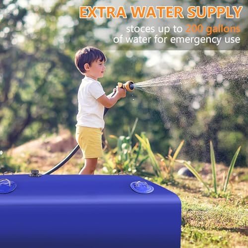 Water Tank Water Storage Bladder (Blue / 265 Gallon)
