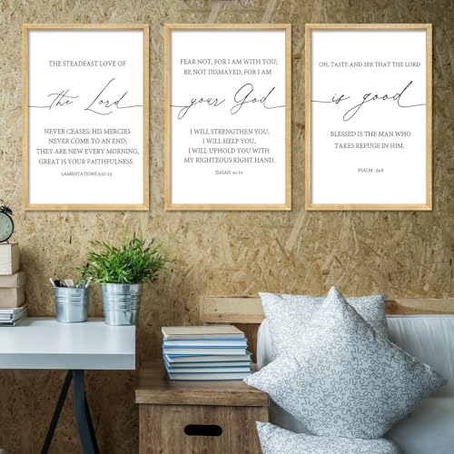 Bible Verses Wall Decor The Lord Your God Is Good 16"X11" Wood (16"L x 11"W / The Lord Your God Is Good (Wood))