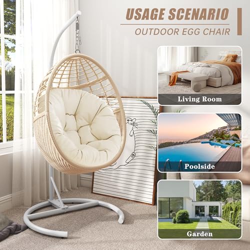 Hanging Egg Chair (Light Beige)