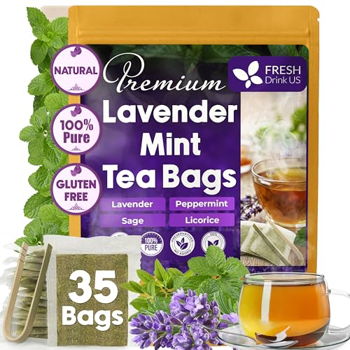 Premium 35 Bags Lavender Mint Tea (35 Tea Bags)