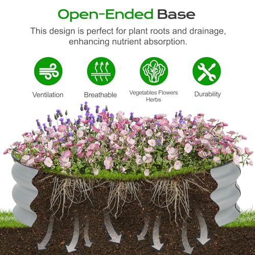 9" Tall 30" Metal Raised Garden Bed