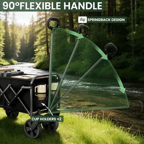Foldable Wagon (Black D Handle / 100L)