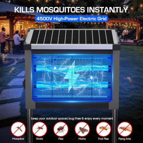Solar Bug Zapper Outdoor (Gray)