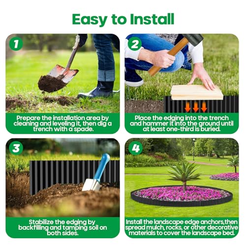 Corrugated Metal Garden Edging 6" x 20Ft