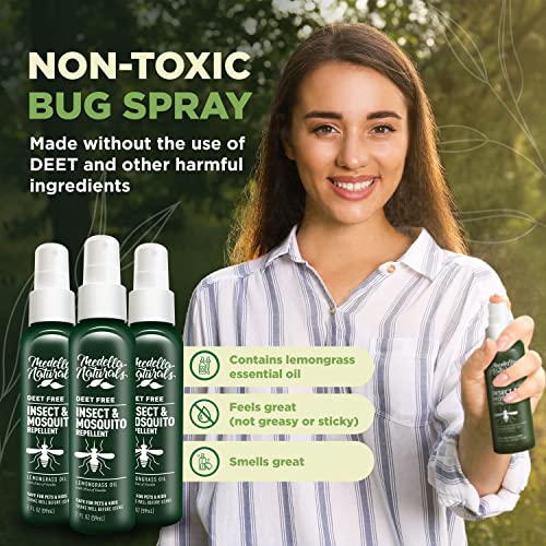 Deet Free Insect & Mosquito Repellent (2 Fl Oz (Pack of 3))