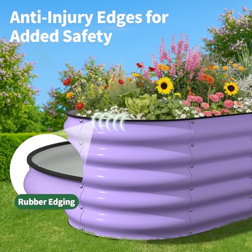 Raised Garden Bed (Lavender Purple / 8x2x1.5FT)