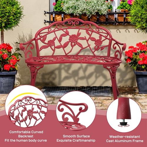 38.5" Patio Outdoor Bench