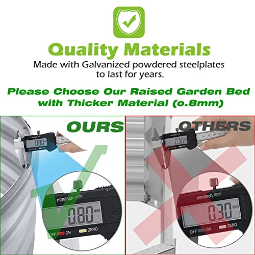 Raised Garden Bed GRS Certified Galvanized Planter Box Outdoor