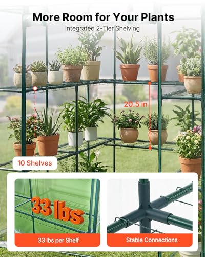 Walk in Greenhouse (Clear / 4.5x4.5x6.4 ft)