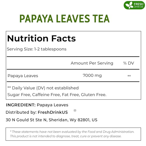 Premium 4 oz Papaya Dried Loose Leaves (4oz)