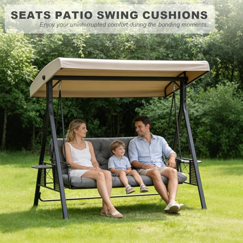 Porch Swing Cushions (Light Gray / 40x 40 inches)