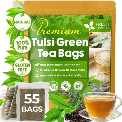 Premium 55 Tulsi Green Tea Bags (55 Teabags)