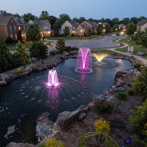 1.5 HP Floating Fountain & Aerator for Ponds and Lakes with 100 ft Cord