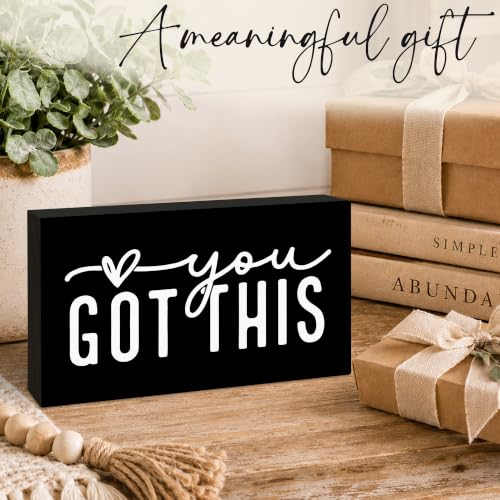 3x5 Encouragement Wooden Block Sign (You Got This-3)