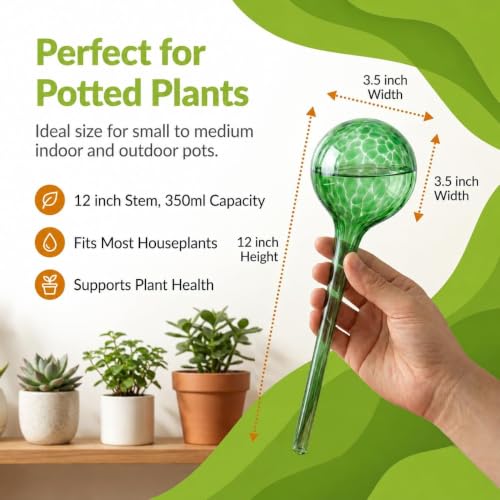 Plant Watering Globes 10 Pack (10pk 350ml Multicolor)