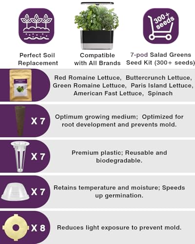 Salad Greens Seed Pod Kit for Hydroponic System (7-pod / Salad)