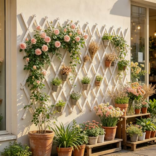 Expandable Garden Trellis (White / 38"x89")