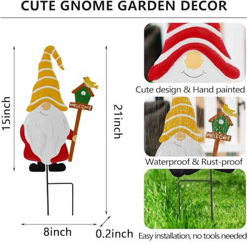 Garden Gnomes Decorative Stakes (Gnomes（mix）)