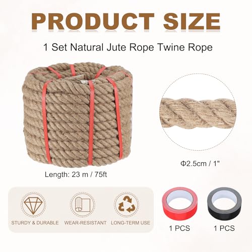 Jute Rope 1 Inch x 10ft (1 Inch)