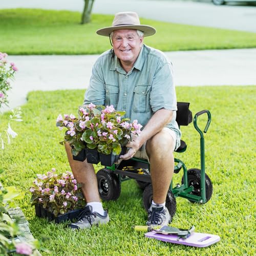 Garden Seat with Wheels