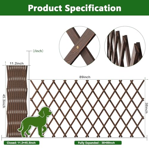 Expandable Trellis (Brown-1PC / 38" x 89")