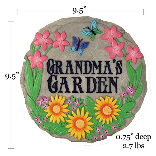 Garden Décor Grandma’s Garden Stepping Stone (Grandma's Garden / 9.63" Diameter)