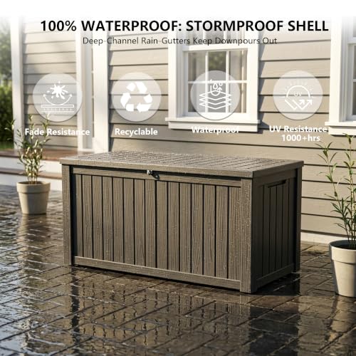 Outdoor Storage Box (Black / 180 Gallon 3.0)