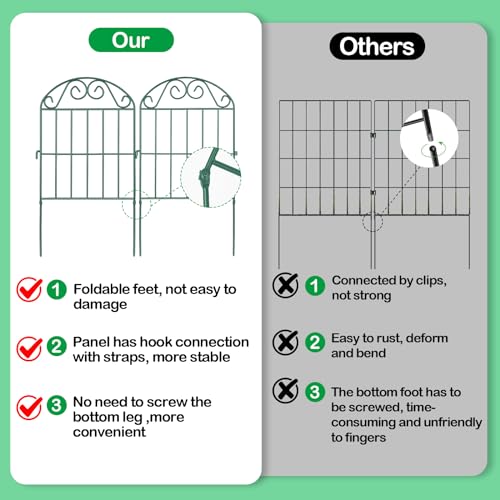 24in Collapsible Garden Fence Border