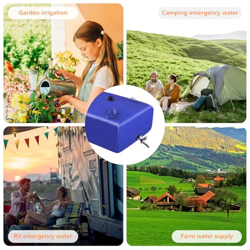Water Tank 89 Gallon Water Storage Bladder (Blue / 89GAL)