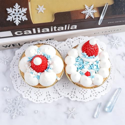 Winter Blue Sprinkles Edible for Baking (Blue & White)