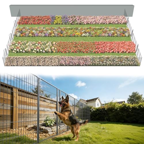 No Dig Garden Fence (Silver / 45"H)