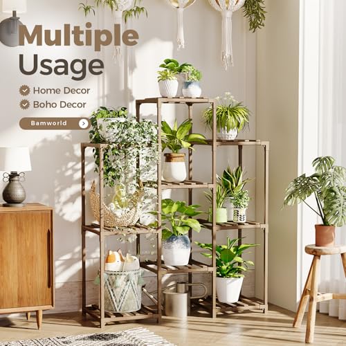 Plant Stand Indoor Plants Shelf Outdoor Wood Plant Rack