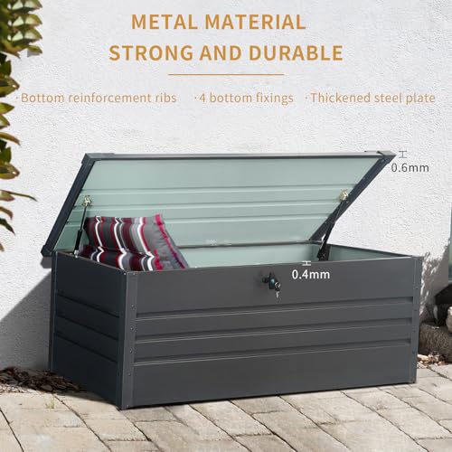 Metal Deck Box Waterproof (72.83"L x 32.28"W x 29.53"H)