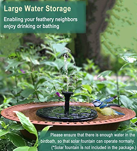28 inch Lightweight Birdbaths Antique Decoration Detachable Birdfeeder & Bird Bath for Outdoor Garden