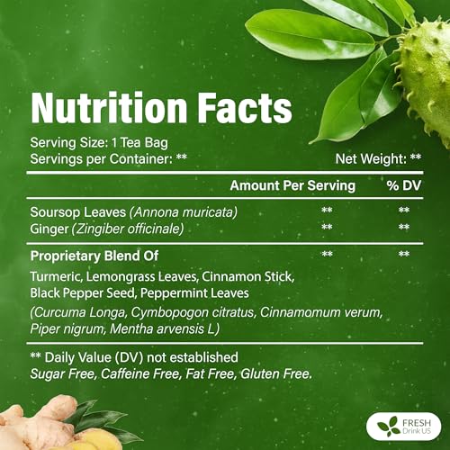 Super Soursop Herbal Tea (40 Tea Bags)
