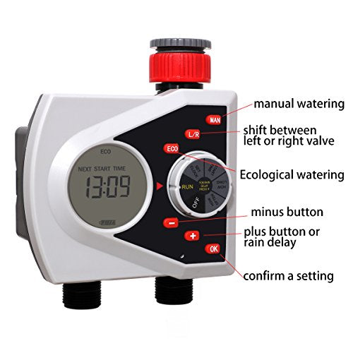 Dual Outlet Water Hose Timer (2 Outlet Timer)