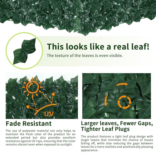 Artificial Ivy Privacy Fence Screen (39.4x157.5 in)